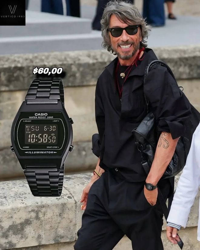 「巴黎世家」一哥只戴300块的卡西欧啊